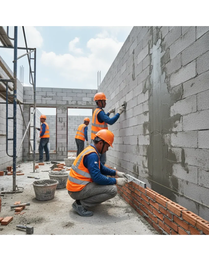 Pekerjaan Dinding & Arsitektur